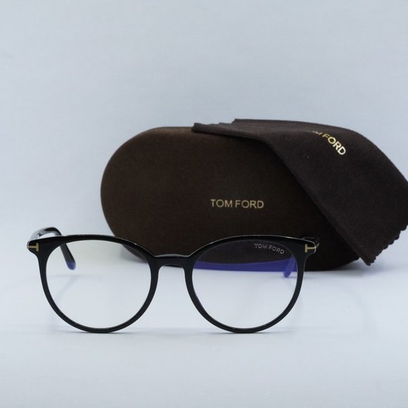 FINAL PRICE NEW TOM FORD FT5575-B 001 BLACK EYEGLASSES - Picture 2 of 7